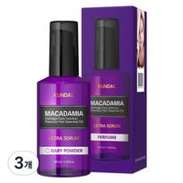 Kundal Ultra Serum Hair Essence Baby Powder Fragrance, 100ml, 3 pcs. black