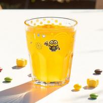 Lilpang Minions Prancūziškas sulčių stiklas 270ml, įvairių spalvų, 1 vnt., Populiarus korėjietiškas vaiko auginimo reikmuo yellow