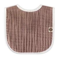 Bunny Blossom 6-ply gauze bib, brown, 1 piece, 1 piece brown