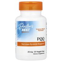 Doctor'S Best, Pqq with Biopqq, 20Mg, 30 Veggie Caps