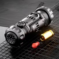 Edc Metal Multi Playability Ratchet Flip Antistress Toy Gun Ejection Shell Stress Relief Fidget Spinner Fidgeting Toys Gifts gray