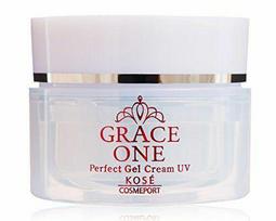 KOSE Cosmeport Grace One Gel Cream UV SPF50 + PA ++++ maitinamasis kremas senstančiai odai su apsauga nuo saulės, 100 g white