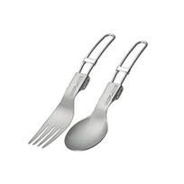 UNIFLAME FD Spoon Ti + FD Fork Ti 667941 667958 white