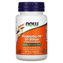 NOW Foods, Probiotic-10, 50 billion, 50 veggie capsules