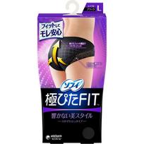 Unicharm Sofy Sofy Kyokupita FIT Elegant Fit L Black 1 Panties Panties Panties