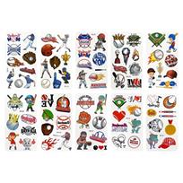 Paprastas G beisbolo tatuiruočių rinkinys (rinkinys po 10) tatuiruočių lipdukas, GS beisbolo tatuiruočių rinkinys, 1 rinkinys gray