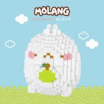 Art Box/Plus Fun Molang Deform Block (Apple) white