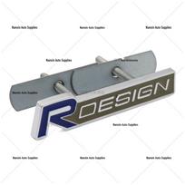 RDESIGN 3D Metal Car Body Sticker for Volvo mėlyna