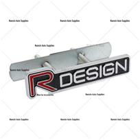 RDESIGN 3D Metal Car Body Sticker for Volvo gray