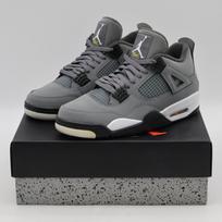 308497-007 Nike Air Jordan 4 Retro Cool Grey Chrome Dark Charcoal White Steel 8.5 gray