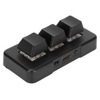 Mechaninė USB Mini 3 klavišų klaviatūra RGB Mechaninė žaidimų 3 režimų DOS klaviatūra, Klaviatūra, Laidinis/Belaidis/BT jungtis,