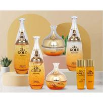 BIBLION Real 24K Gold Repair Skincare Basic Cosmetics 7 types (including 2 miniature types) set, 1 piece beige