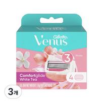 Gillette Venus Comfort Glide White Tee Women's Razor Razor Blades 4 packs, 4 pieces, 3 pieces ,Korean razor blade blue