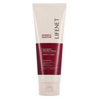 Lifenet Moteriškas hipoalerginis kūno plaukų šalinimo kremas 02 Women's Sensitive, 180 ml, 1 vnt. white