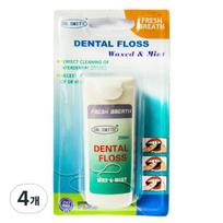 Dr. Smith large capacity dental floss, 1 pack, 4 pieces blue