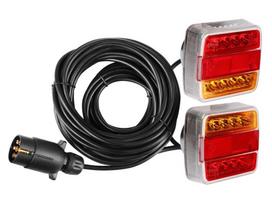 LED galinių žibintų komplektas su magnetu, 7,5 m laidas su 7 PIN kištuku 1