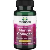 Swanson Type I Hydrolyzed Marine Collagen 400mg capsules, 60 tablets, 1 unit