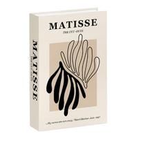 Atidaroma prabangi tuščia knygos formos dėžutė namų dekoravimui madinga Paryžiaus dekoratyvinės knygos interjero dekoravimui kavos staliuko miegamojo ornamentai A8 beige