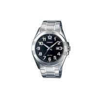 Casio 50 meters waterproof depth casual quartz movement stainless steel strap Japanese and Korean watch men's watch black dial MTP-1308D-1B juoda
