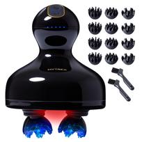 Mano MYTREX EMS HEAD SPA PRO Head Spa elektrinis galvos odos šepetėlis Galvos estetinė veido priežiūra Galvos odos valymas Elektrinis adata Beauty Appliance Neperšlampamas black