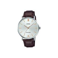 CASIO Vyriškas standartinės serijos sidabrinis laikrodis MTP-VT01L-7B2 MTP-VT01L-7B2 Silver Dial Regular Box white