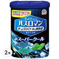 Bathroman Bath Salt Super Cool, 600g, 2 units black