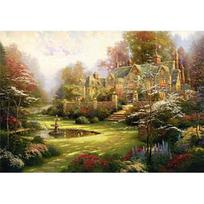 [Puzzle Life] PuzzleLife Thomas Kinkade 'Garden of Spring's Threshold' 1000 Piece Jigsaw Puzzle beige