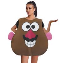 Creative Poop Costume with Sponge Print Stage Performance Outfit, Funny Halloween Cosplay Party Suit, Novelty Comedy Dress One size fits all for adults black
