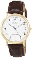 Citizen rudas analoginis vandeniui atsparus laikrodis su odiniu dirželiu Q&Q vyriškas Q996-104 beige