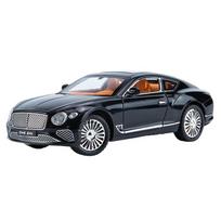 Premium 1:24 Diecast Bentley Continental GT Alloy Model Car - High-Quality Collectible Ornament (Black) gray