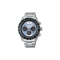 SEIKO Solar Quartz Movement Stainless Steel Strap Watch 41.3mm Men's Watches Blue Dial SSC935P1 SSC935P1-Ice Di Blue black