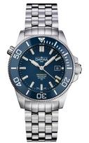 Davosa Argonautic Lumis Automatic Date 30 ATM Water Swiss-Made Watch, Display, Resistance, Silver, 161.529.04, Men's mėlyna