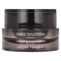 Nature Republic, Snail Solution, Cream, 1.75 fl oz (52 ml) black