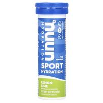 Sports Hydration, Electrolyte Sparkling Drink, Lemon Lime, 10 Tablets