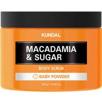 KUNDAL Kūno šveitiklis „Macadamia & Sugar“ kūdikių pudra, kvepalai, 550 g, 1 vnt. black