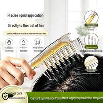 Crystal Rollerball Scalp Massager & Essential Oil Applicator beige