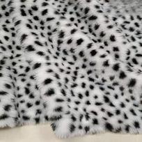 Print Plush Synthetic Fur Fabric Leopard Print Tiger Print Zebra Performance Costume Faux Fur Clothing Carpet Home Fabric 50x170cm gray