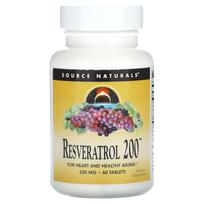 Source Naturals, Resveratrol 200, 200 mg, 60 Tablets