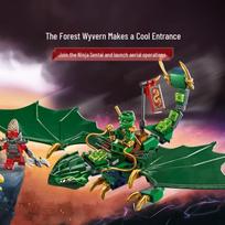 LEGO Ninjago Lloyd's Green Forest Dragon 71829 Building Set gray