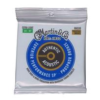 MARTIN MA530 Superior Performance Phosphor Bronze Extra Light Acoustic Guitar Strings x 3 Sets gray