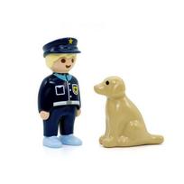 Playmobile 1 2 3 3 police and police dog figures 70408, 1 korean toy beige