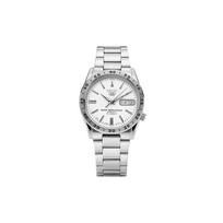 SEIKO automatinis 21 serijos vyriškas laikrodis su kalendoriaus langeliu, plienine apyranke, baltu ciferblatu SNKD97J1 sidabras