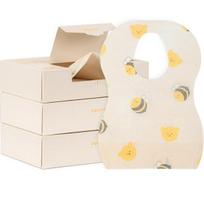 Agard Infant Bebe BB Disposable Waterproof Bib 20p, yellow, 3 pieces, 20 pieces beige