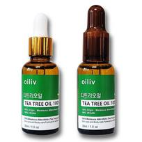Oilive Tea Tree Oil Natural 100% Undiluted Solution Made in Australia Large Capacity 30ml Effective Face Oil, 1 Piece black