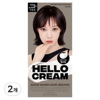 Mise-en-scène New Hello Cream General Hair Dye, Warm Dark Brown, 2 pcs. gray