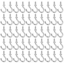 50/200 VNT. Mini Varžtai Kabliukai Metaliniai Varžtai Kabliukai Augalų Lubų Laikiklis Lauko Girliandos S Kabliukas Daugiafunkcinis Raktų Laikymo Stovas 100PCS