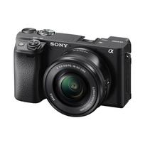 Sony a6400 + 16-50mm F3.5-5.6 OSS Objektyvo RINKINYS Juodas juoda