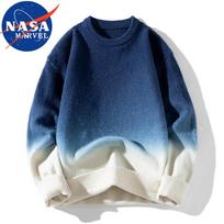 NASA MARVEL Men's Gradient Pullover Sweater M black