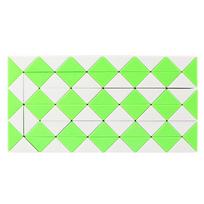 Qiyi 72 Segments Magic Rule Snake Cube Variety Diy Elastic Changed Popular Twist Transformable Kid Puzzle Toy For Children green