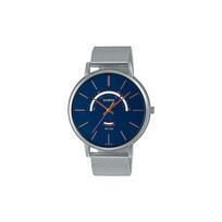 Casio CASIOSTANDARD series waterproof quartz movement stainless steel strap Japanese and Korean watch men's watch blue dial MTP-B105M-2AV mėlyna
